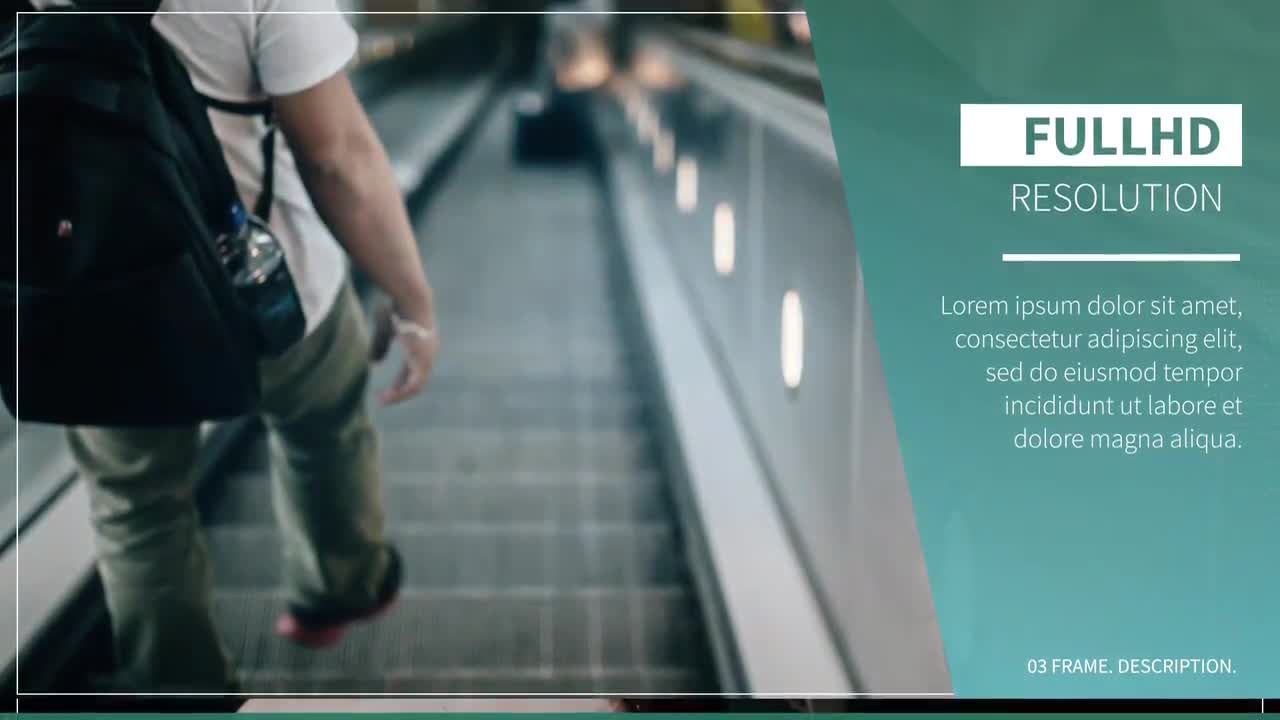 光线泄漏和平滑过渡企业现代幻灯片素材库精选AE模板