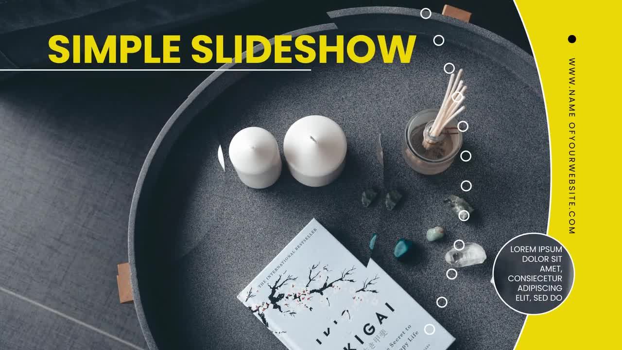 现代清洁具有动态动画的AE的新模板