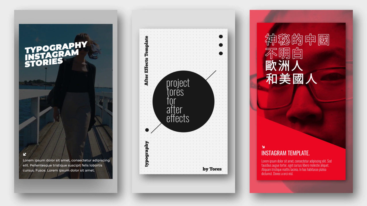 Instagram帐户介绍素材库精选AE模板