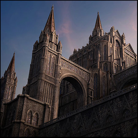 哥特建筑场景素材之家精选3D模型