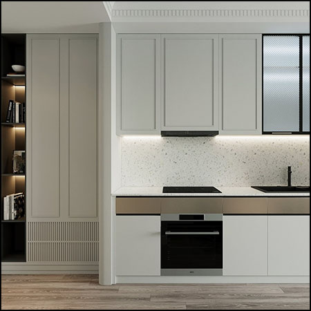 现代公寓客厅和卧室室内场景素材之家精选3D模型By DoanGiang