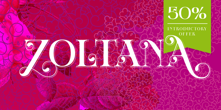 Zoltana Font素材之家精选英文字体