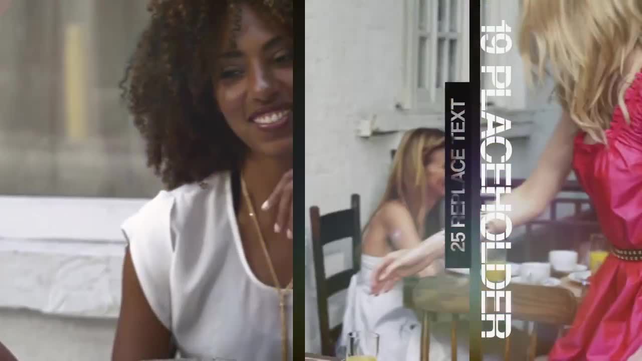 故障风格动画视差效果素材库精选AE模板