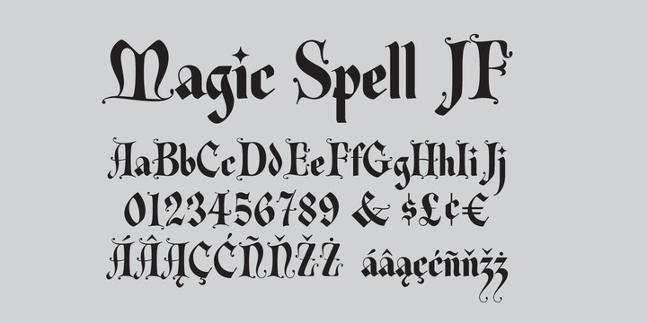 Magic Spell JF Font素材之家精选英文字体