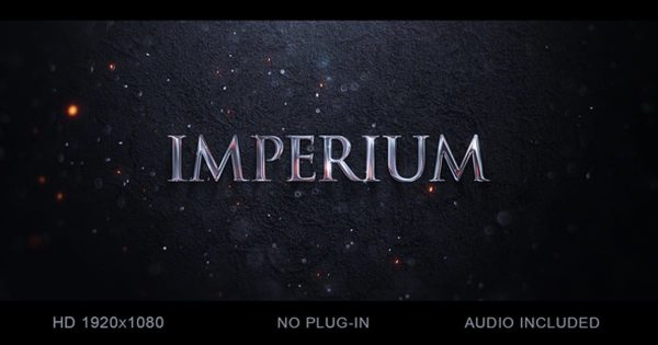 史诗传奇动画风格Logo&amp;字幕标题特效素材库精选AE模板 Epic Logo &amp; Title