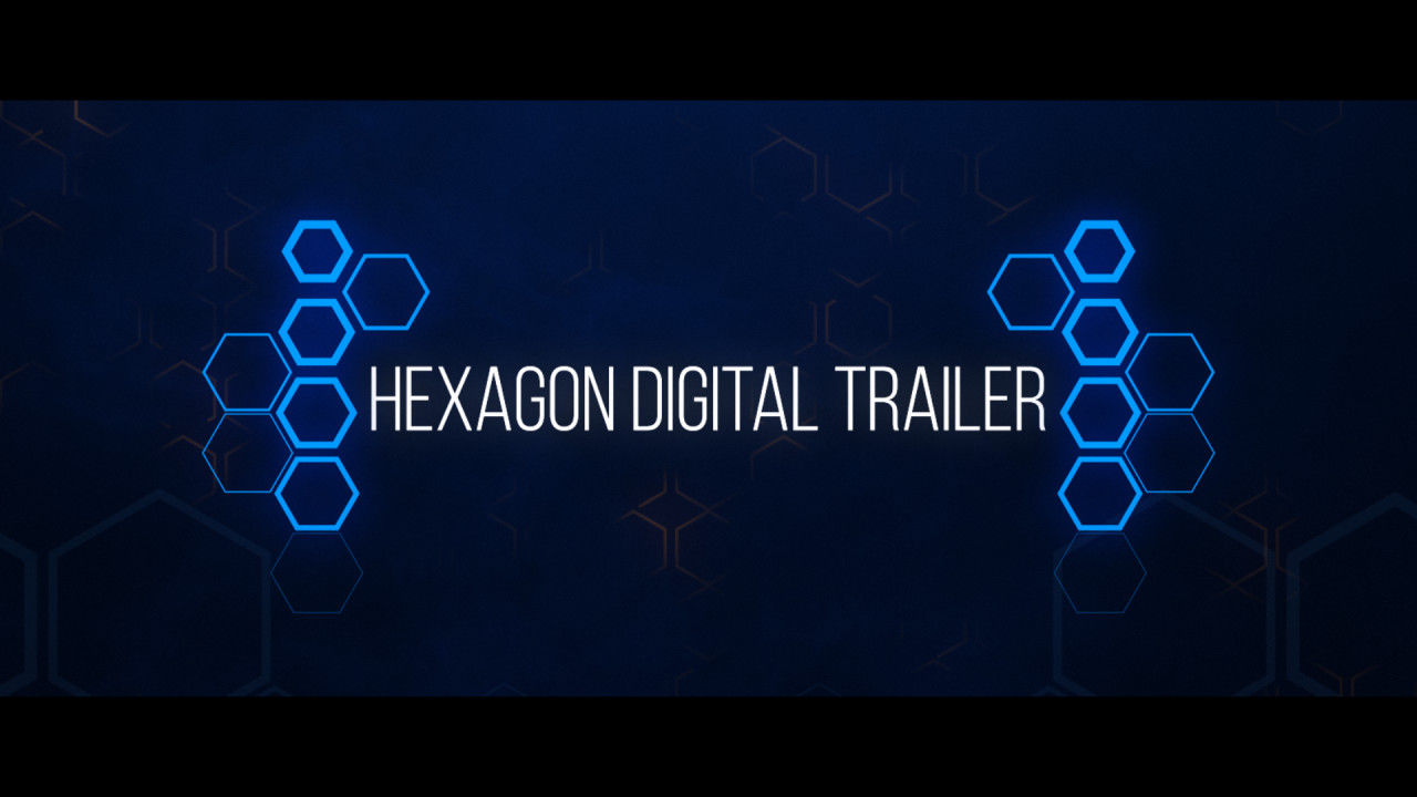 科技感六边形视频开场素材库精选AE模板