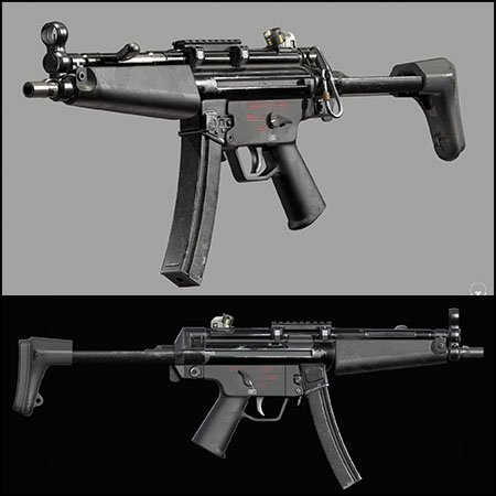 MP 5 A3冲锋枪素材之家精选3D模型