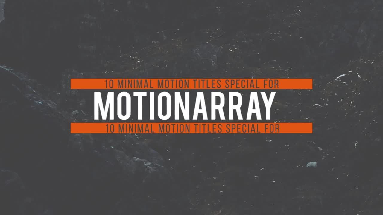 10组简洁字幕标题文字动画素材库推荐PR模板