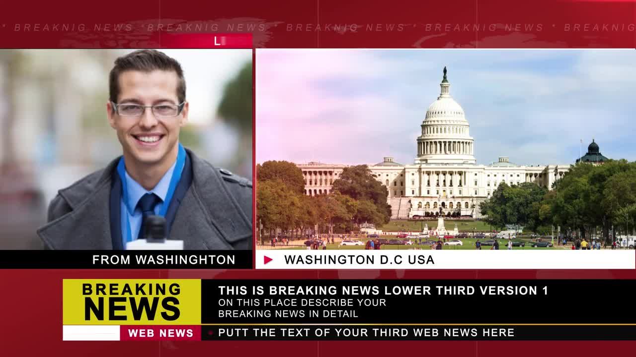 新闻节目滚动条字幕素材库精选AE模板