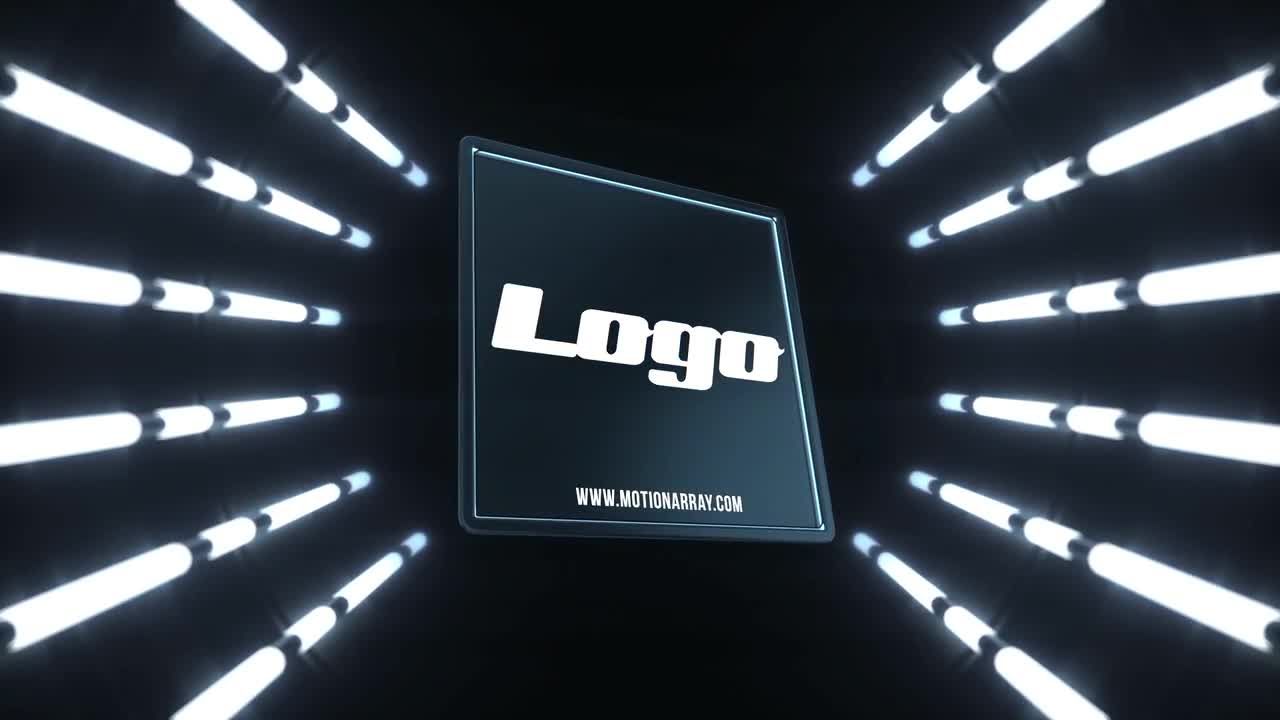 光隧道标志显示素材库精选AE模板