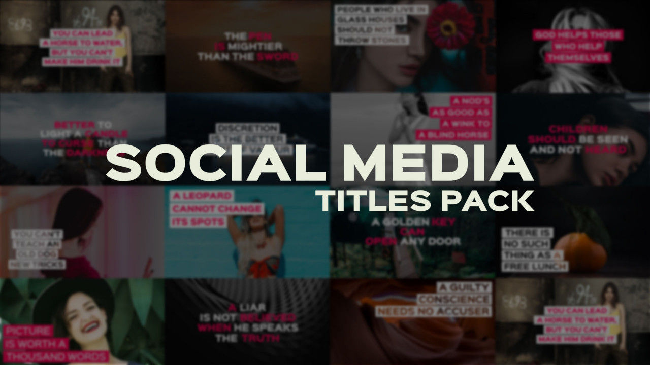 15个独特外观的文本动画素材库精选AE模板