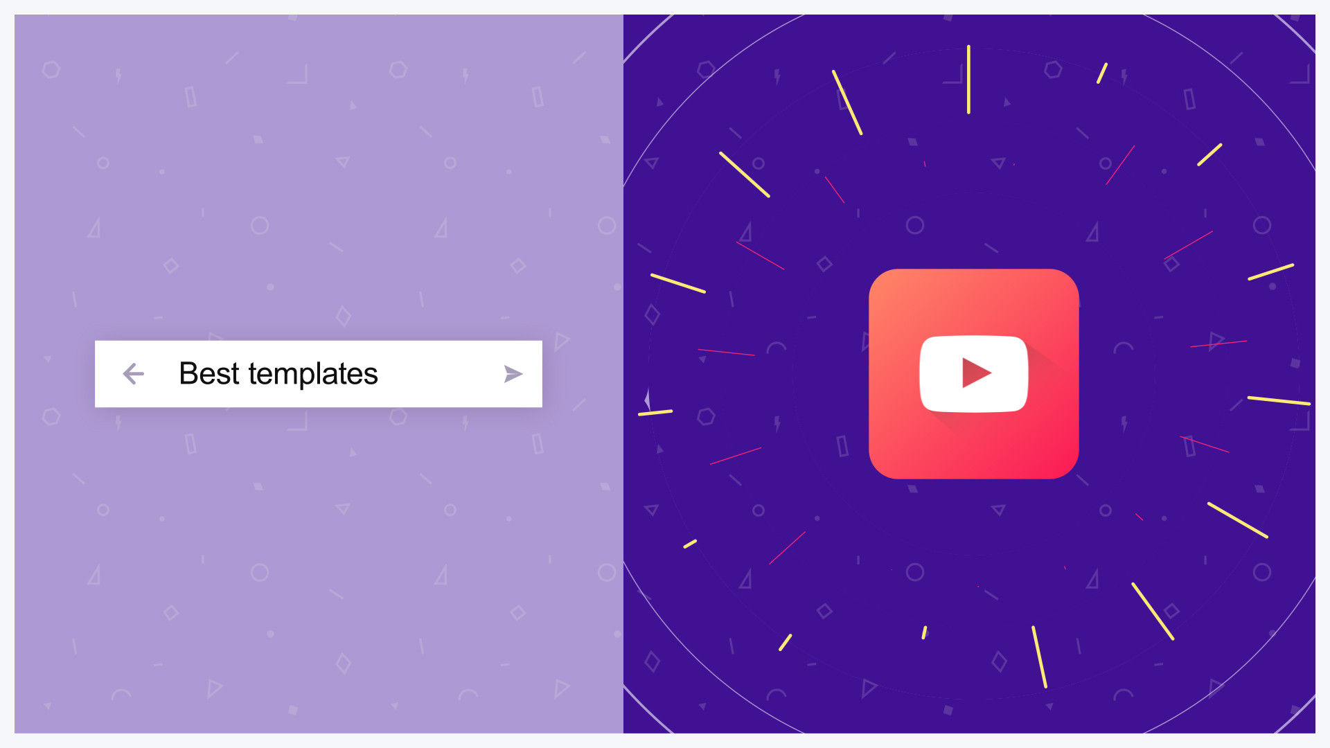 最小搜索徽标动态动画素材库精选AE模板