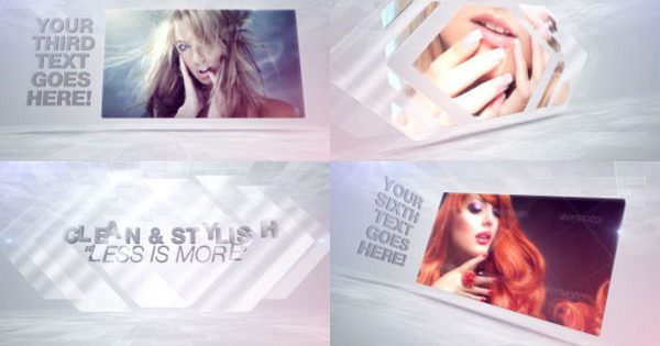 简约时尚幻灯片视频素材库精选AE模板 Clean Fashion Slideshow