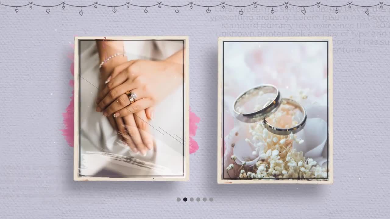 婚礼相册时尚设计的素材库精选AE模板