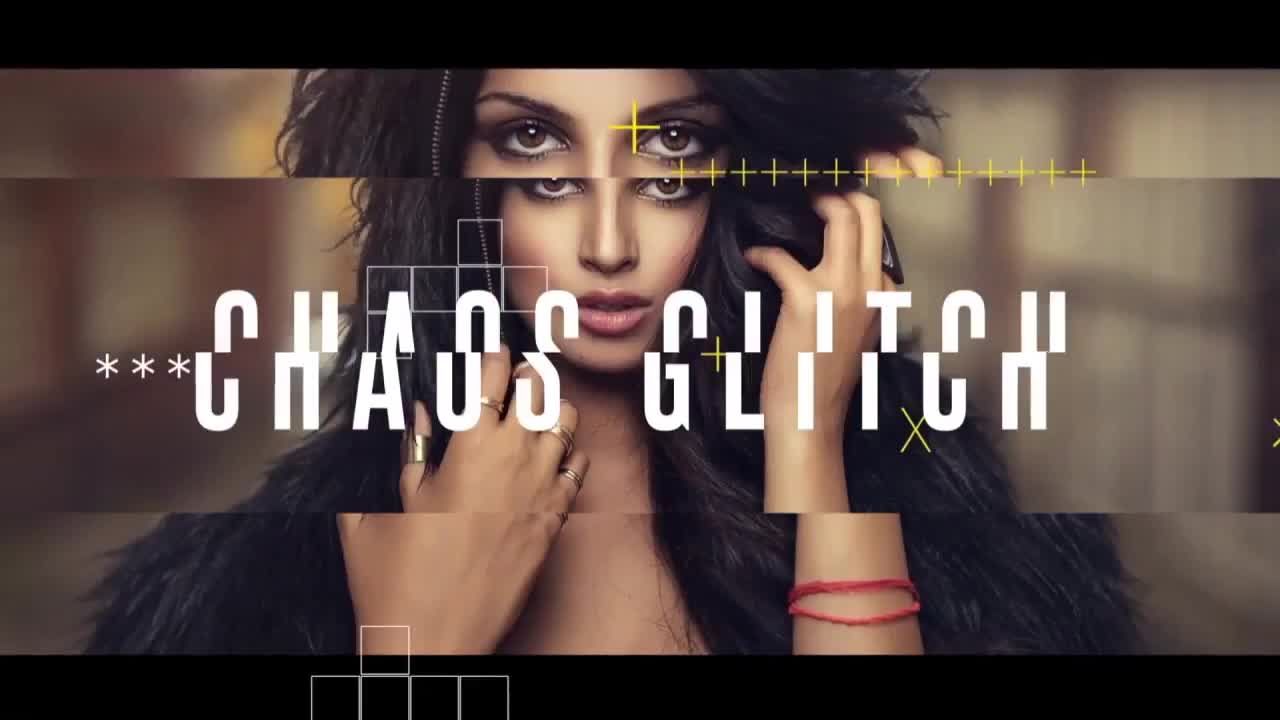 易于使用的混乱Glitch 素材库精选AE模板