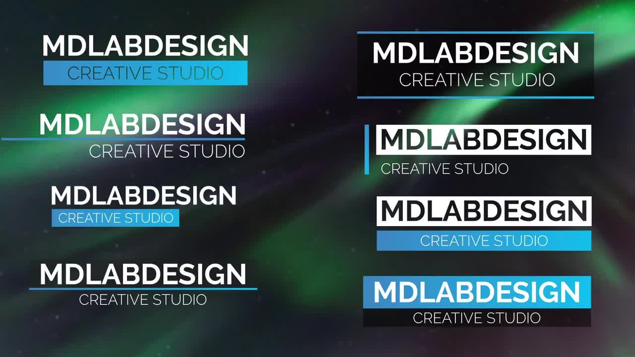 8个独特时尚的三分之二或全屏标题动画素材库精选AE模板