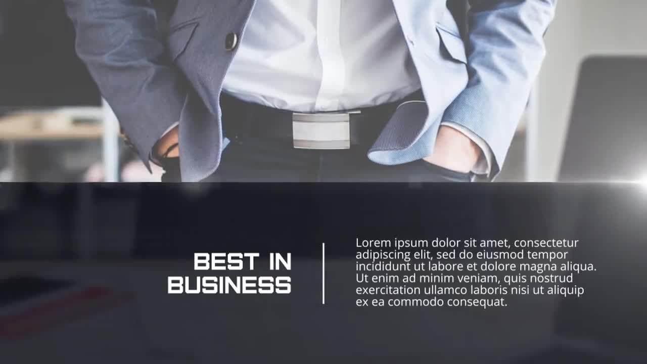 风格简洁优雅的企业演示宣传视频素材库精选AE模板