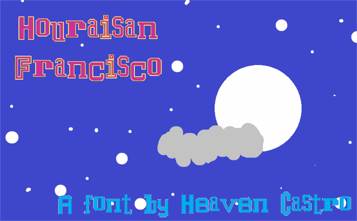 Houraisan Francisco font插图 Houraisan Francisco font插图