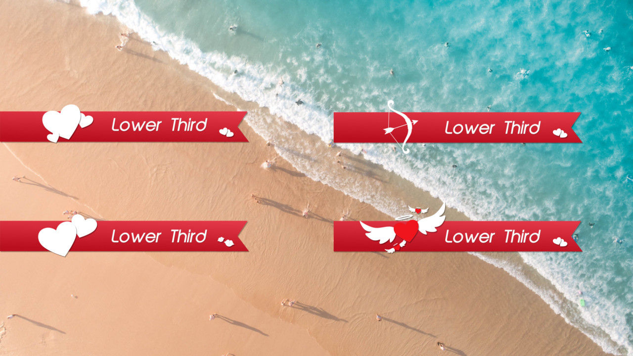 16个下三分之一动态文本展示素材库推荐PR模板