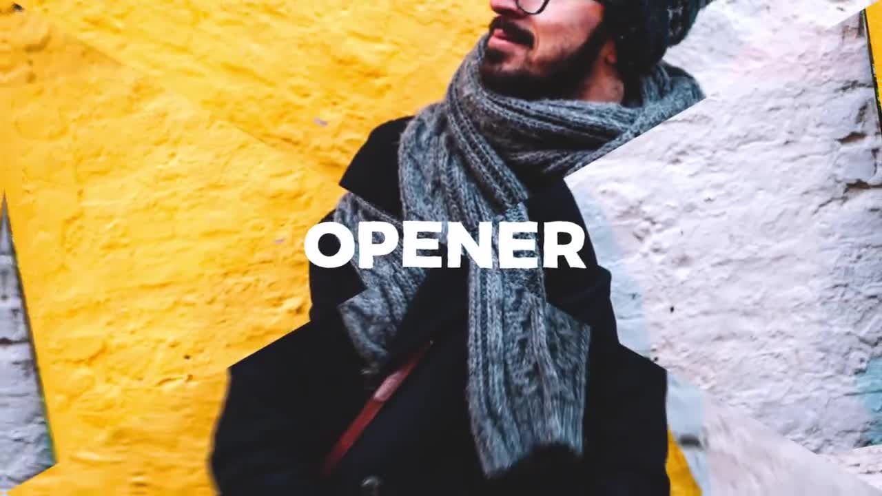 快速转场的时尚运动幻灯片素材库精选AE模板