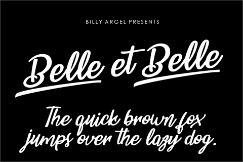 Belle et Belle Personal Use font素材之家精选英文字体