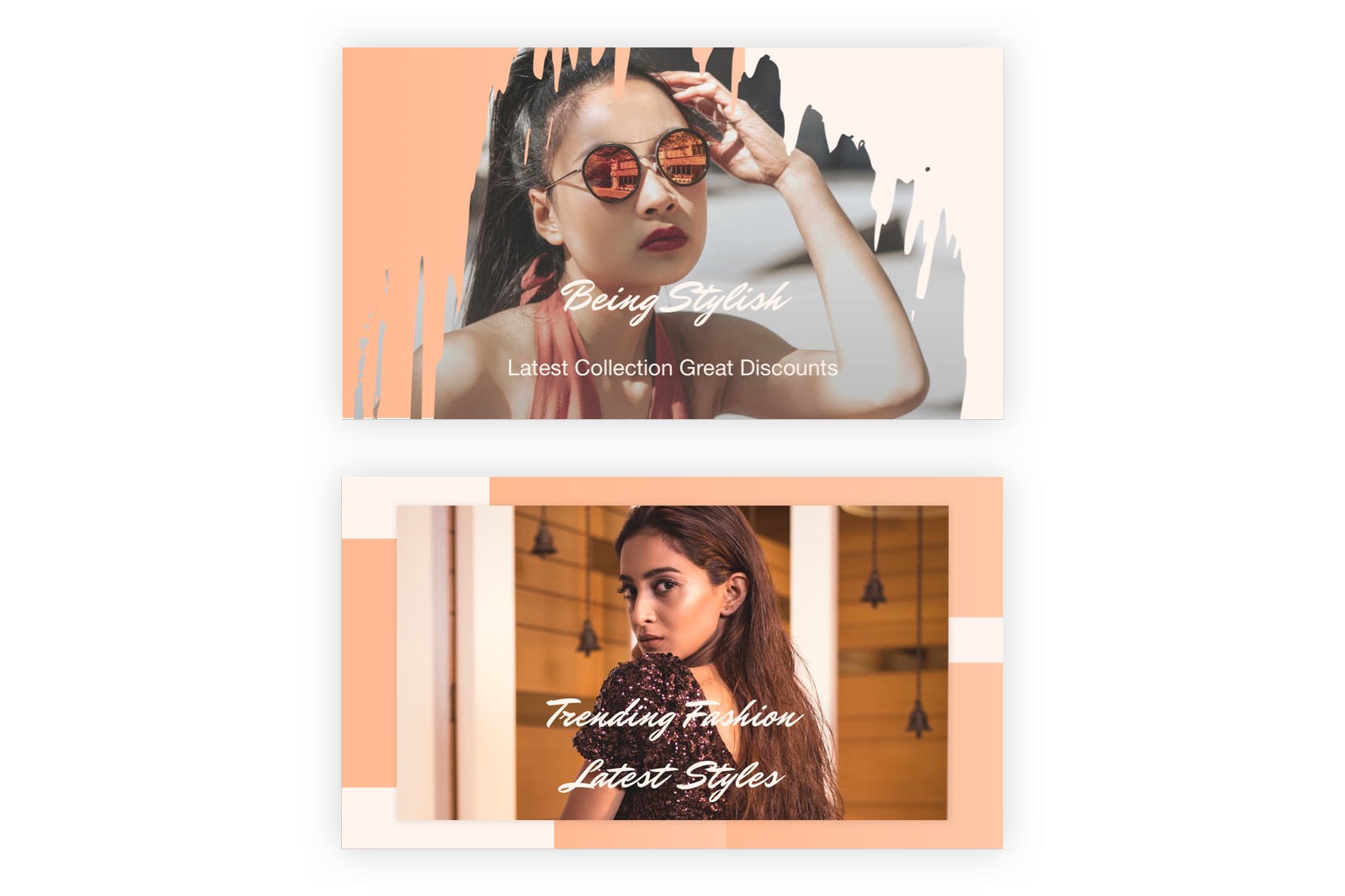 21款社交媒体广告Banner设计SKETCH模板素材库精选v1 21 Social Media Banners Kit (Vol. 1) for Sketch插图(2)