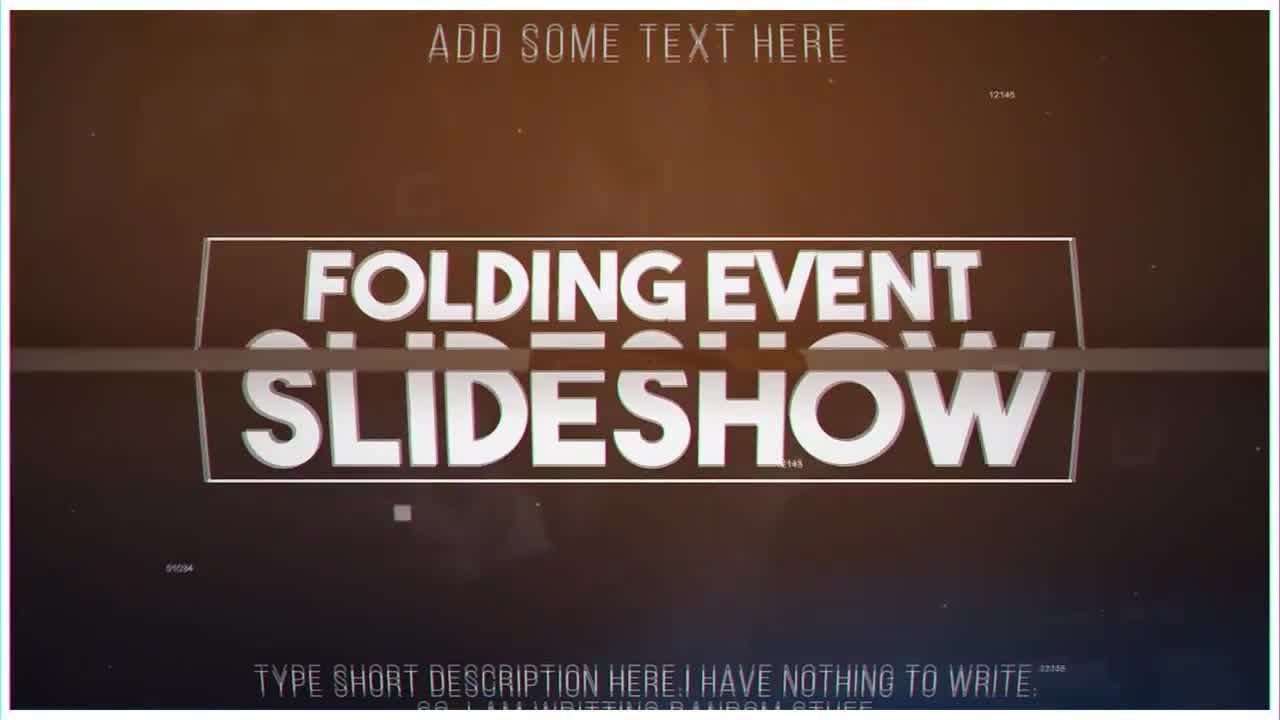 折叠动画过渡幻灯片素材库精选AE模板