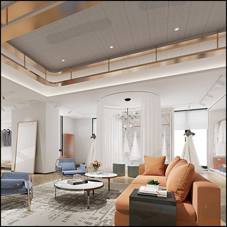 现代豪华服装店室内场景素材之家精选3D模型