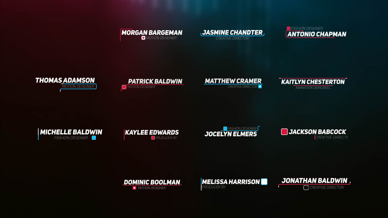 动态下三分之一集合素材库精选AE模板