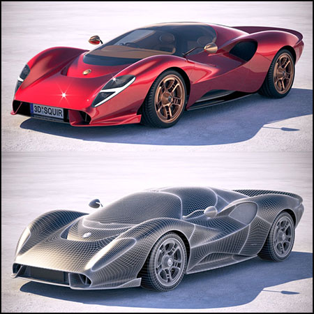 DeTomaso P72 2020意大利超跑汽车素材之家精选3D模型