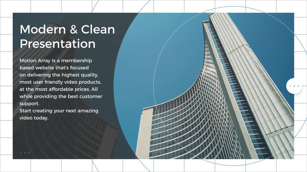 美观简约设计的现代演示文稿素材库精选AE模板