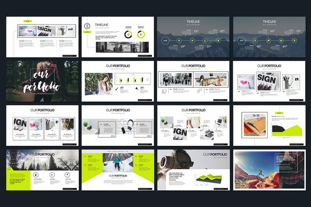 商务企业营销演示PPT模板下载 Tsunami Powerpoint Presentation插图(3)
