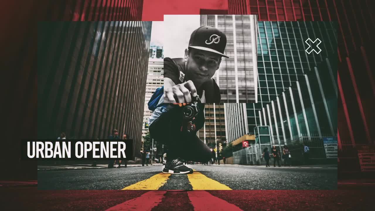 乐观且动态动画的城市短片素材库精选AE模板