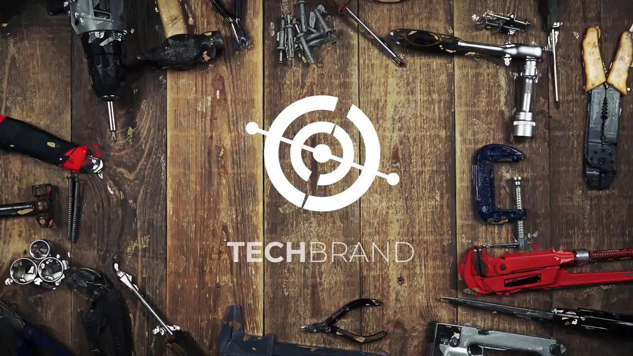 3个工具徽标显示素材库精选AE模板