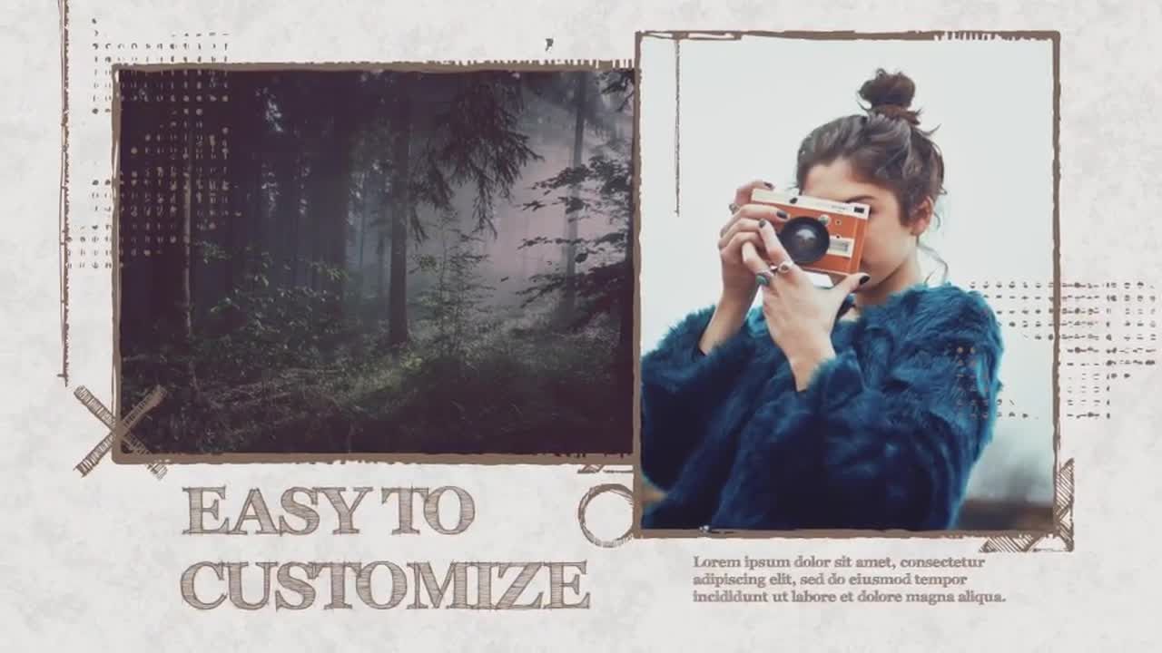 时尚街头风格幻灯片展示素材库精选AE模板