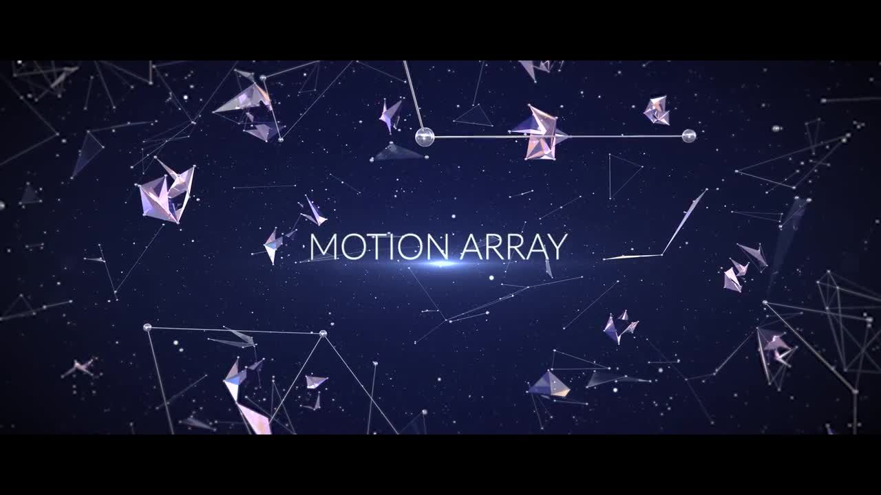 3D玻璃金属元素电影开场动画素材库推荐PR模板