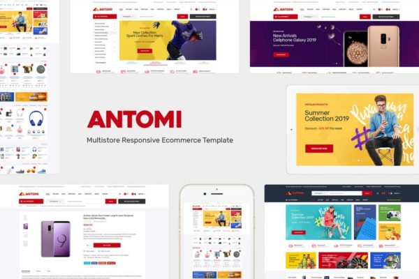 多用途综合性电商网站Opencart主题模板素材库精选 Antomi – Multipurpose OpenCart Theme