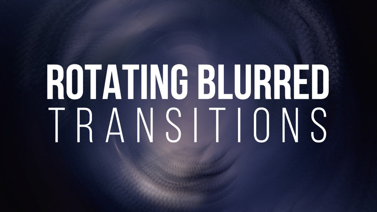 8个具有动画旋转和模糊过渡的素材库精选pr模板