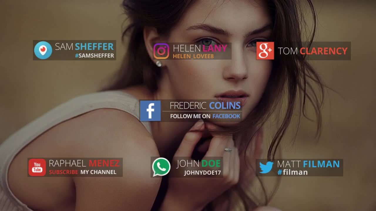 7个独特的动画下三分之一标题展示素材库精选AE模板