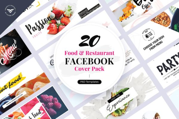 创意社交媒体Facebook封面设计模板素材库精选