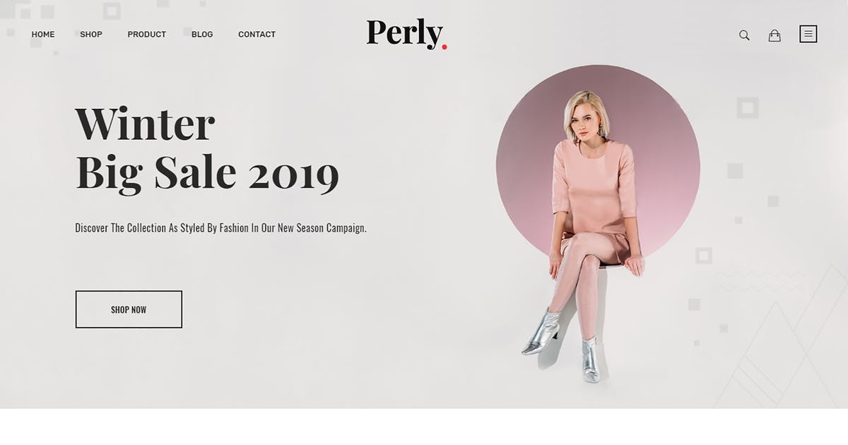 时尚行业网上商城Shopify系统主题模板素材库精选 Perly – Fashion Shopify Theme插图