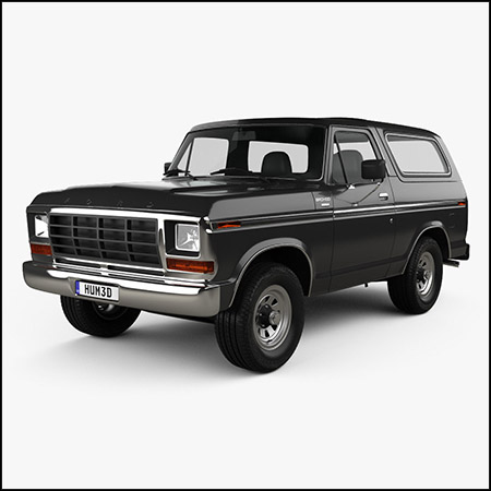 Ford Bronco 1978 福特SUV越野车素材之家精选3D模型