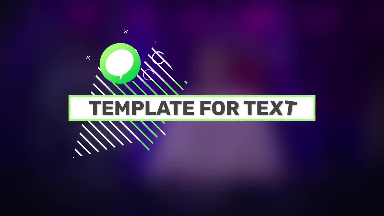 彩色形状标题广告促销素材库精选AE模板