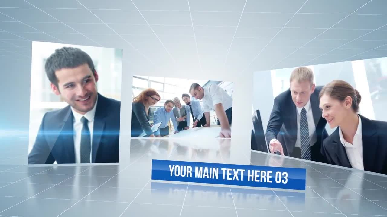 干净优雅的现代企业素材库精选AE模板