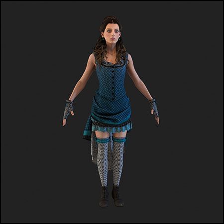 Clementine西部世界女接待员电视剧角色素材之家精选3D模型