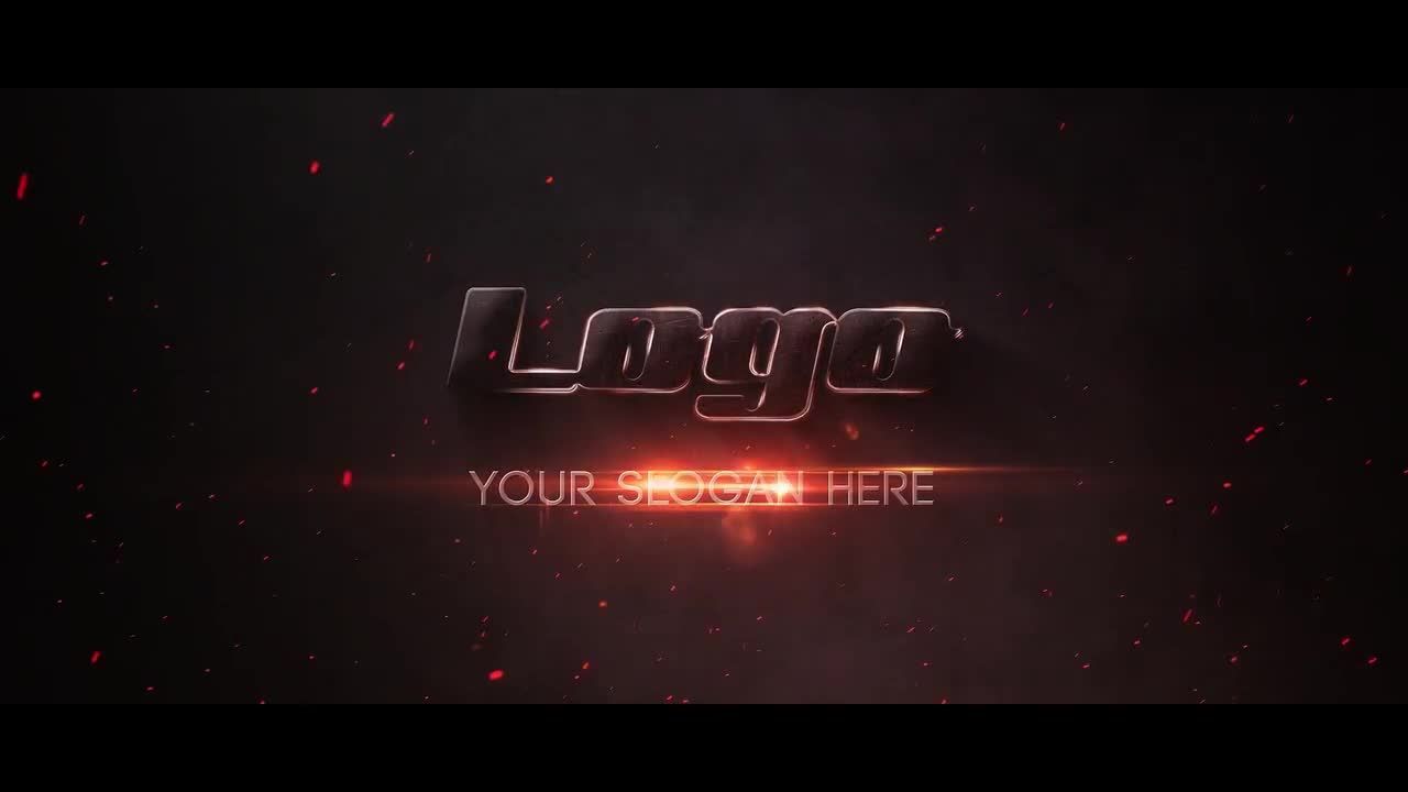 创造性的暗金属动画徽标素材库精选AE模板