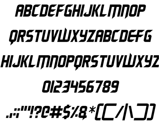 Renegade Moons font插图2