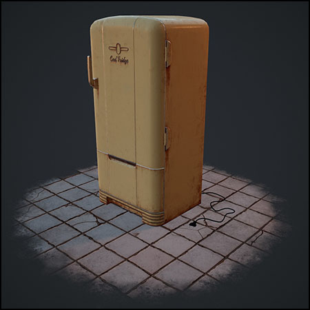老式冰箱素材之家精选3D模型