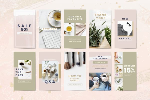 购物&amp;销售广告设计AI矢量模板v1 Shopping and sale advertisement templates vector s