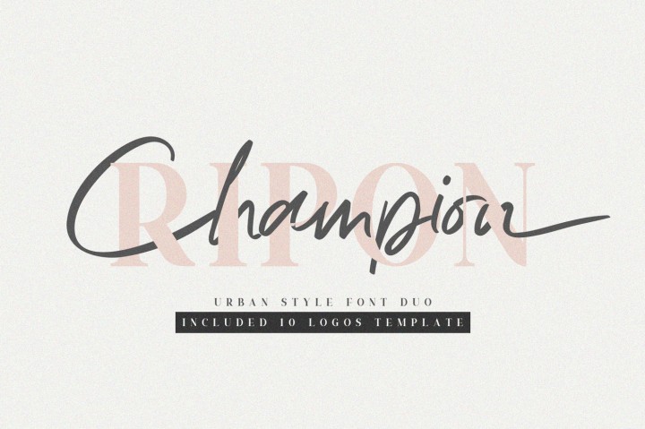 Ripon Font Duo Free 10 Logos插图
